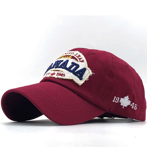 

foreign trade original cotton canada maple leaf embroidered outdoor sun-poof peaked cap baseball cap fishing sun protection hat, Blue;gray