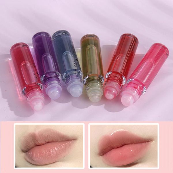 

lip gloss 1pc natural plant fruit flavour moisturizing transparent glass aloe nourishing mirror honey plumper lipstick