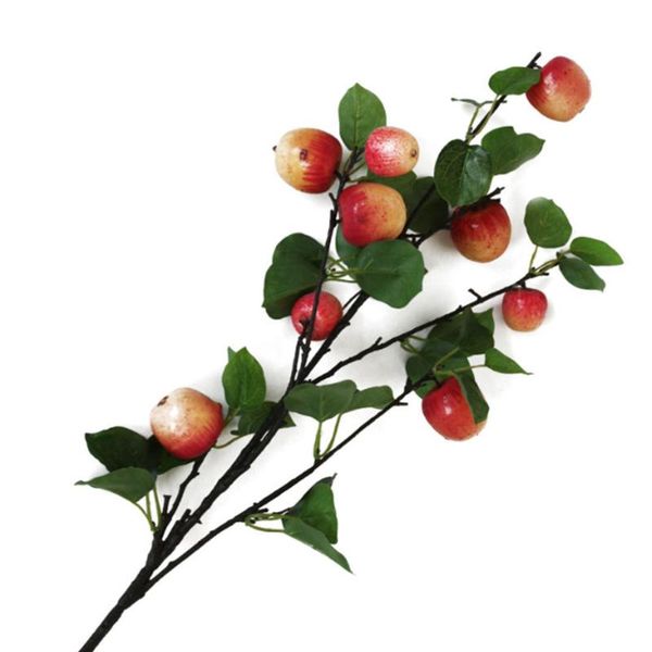 

christmas decorations simulation apple branch artificial flower arrangement shooting props home wedding party decoration