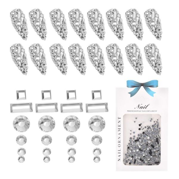 

nail drill & accessories 1 bag flat bottom round square mixed decors