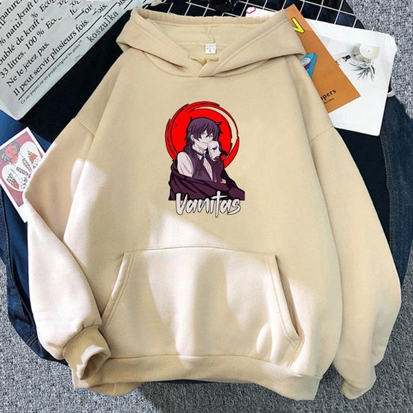 Hoodies dos homens moletons Harajuku Anime o estudo de caso de Vanitas Cool Mulheres Engraçadas Inverno Inverno Casual Manga Longa Suéter