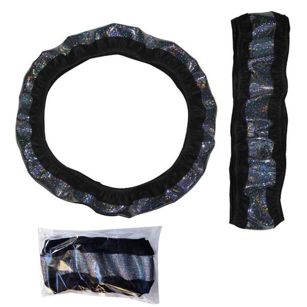 

steering wheel covers 37-38cm car cover colorful matching without inner hoop elastic band grip