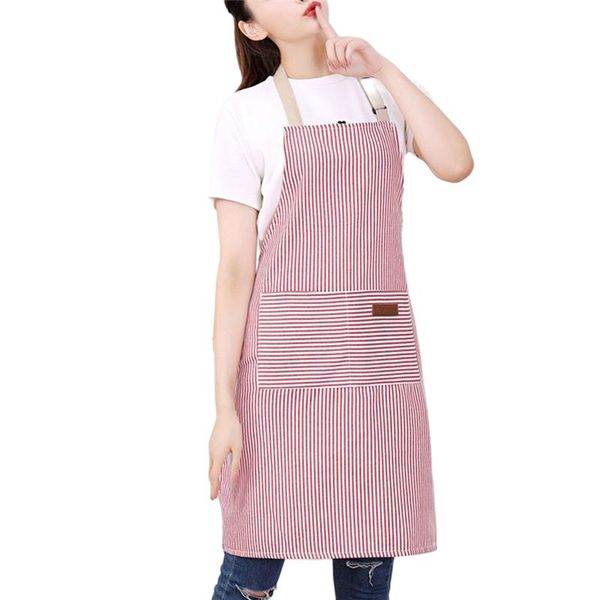 

adjustable adults apron striped sleeveless housekeeping hand towel cooking accessories aprons