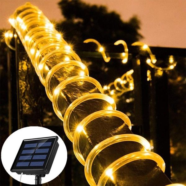 

solar lamps led string lights rope 8 modes street garland outdoor waterproof fairy for wedding garden holiday lamp home decors