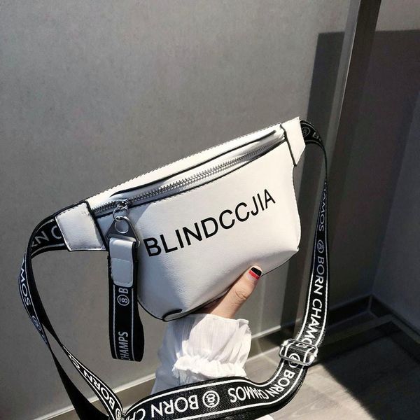

wide shoulder waist bags casual fanny pack fashion leather shoulder bags crossbody bag for women female chest bag #5$