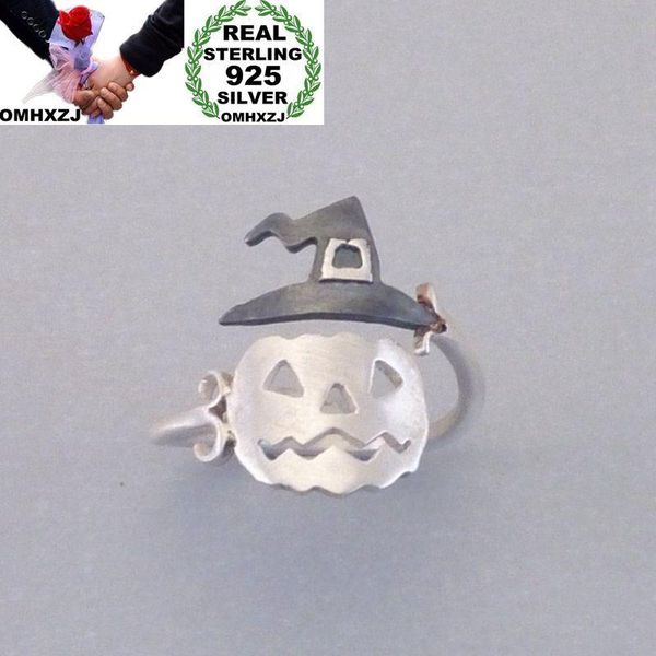 

cluster rings omhxzj wholesale european fashion woman man party wedding gift silver pumpkin hat open 925 sterling ring rr268, Golden;silver