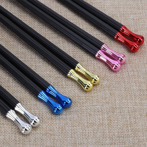 

chopsticks 10 pair of korean fashion healthy dessert dinner household tableware kitchen tools portable alloyable sushi sticks