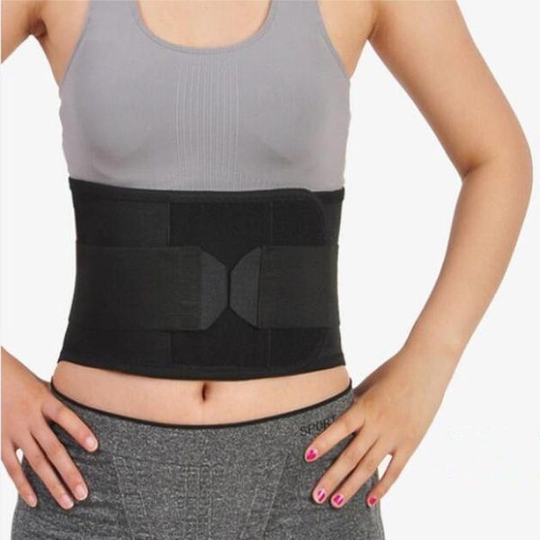 

weimostar waist support aluminum belt breathable elastic fabric lumbar adjustable exercise fitness molle, Black;gray