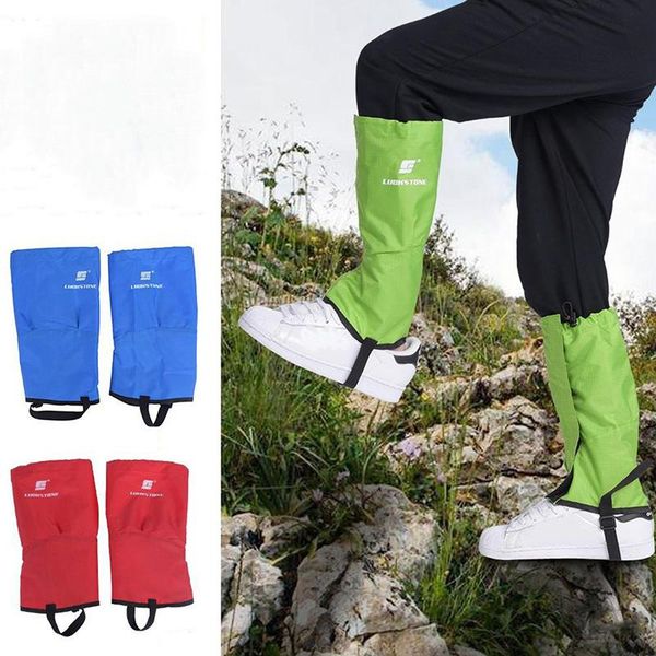

waterproof breathable 1 pair hiking climbing legging gaiters leg covers small size prevent snow sand mosquitoe arm & warmers, Black