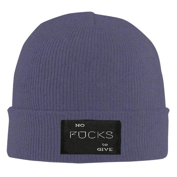

berets beanie no fucks to give knit winter hat skull cap, Blue;gray