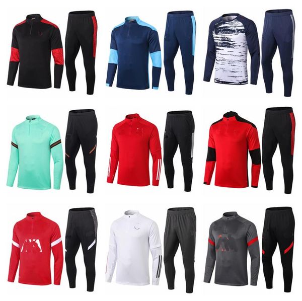 

Men's Sleepwear Training Suit Men 21 22 Tracksuit Jogging Long Sleeve Pants 2021 2022 Survetement Foot Chandal Futbol Tuta, Black;brown