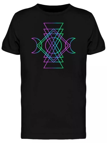 

mystic art moon month wicca tee men's -image by shutterstock, White;black