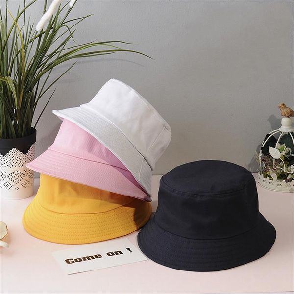 

cotton black white bucket hat women sun hats for kids hip hop outdoor trip caps men beach protect fishing unisex, Blue;gray