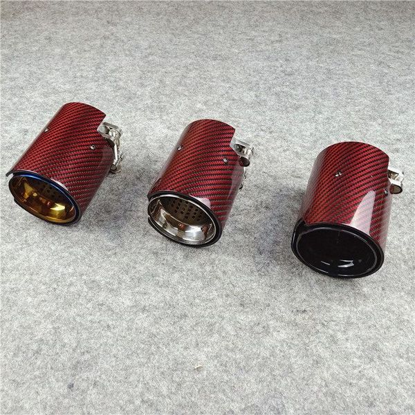 

motorcycle exhaust system 1 piece carbon fiber pipe in 60 63 67 70 out 93 mm length 120mm for m2 m3 m4 m performance stainless steel muffler