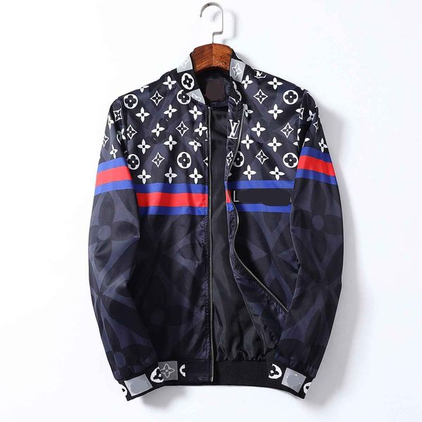 

2021 fashion mens designer jacket windbreaker winter hooded sportswear slim print casual letter men women tracksuit zipper hoodies jackets c, Black;brown