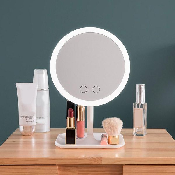 

compact mirrors led lighted makeup mirror deskdressing fill light female portable beauty for home travel ldo99