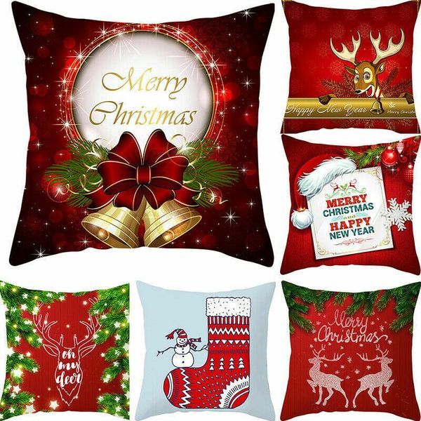 

pillow case pillowcases christmas sofa bed home decor throw cushion cover funda cojin housse de coussin cojines