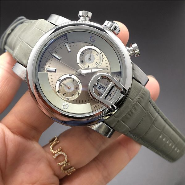 

factory men's automatic quartz watch rose strap brown gold watch stainless steel waterproof montre de luxe men's watches ob4018, Slivery;brown