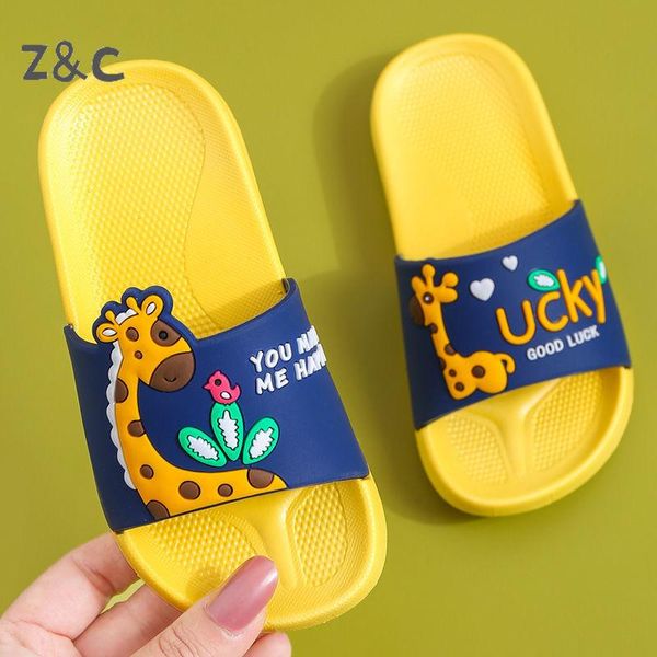 

slipper children fashion little princess cartoon antiskid bath slippers in bathroom 2021 kid' cute summer boys and girls baby, Black;grey