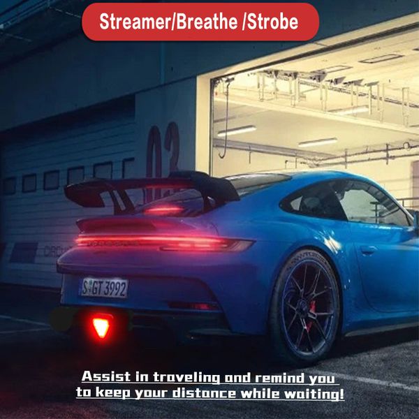 

12v universal car brake tail light red reversing sflash warning fog lights anti-collision auto singal lamp new