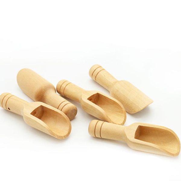 

3pcs wood powder spoon rice spice salt sugar flour scoops wooden kitchen cooking baking tools spoons