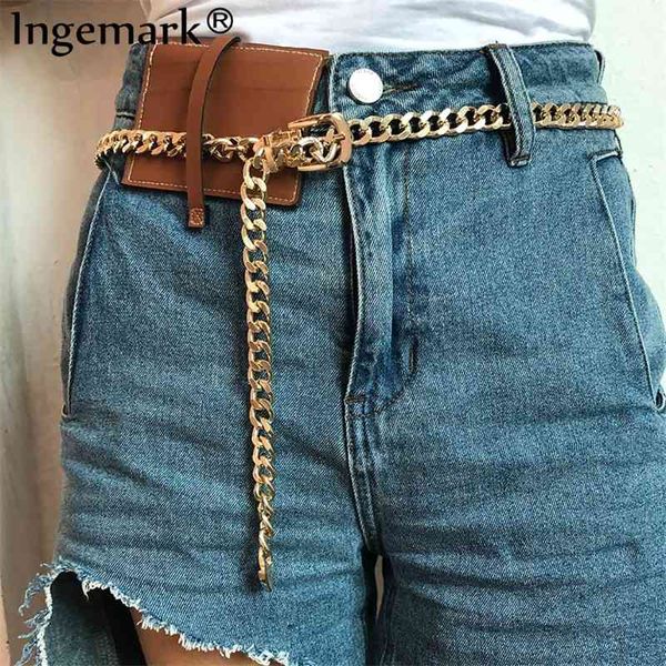 Gypsy Damen Mode Kreis Metall Kette Gold Farbe Jean Kleid Zubehör Punk Einzigartige Indien Liebe Gürtel Körper Schmuck Party