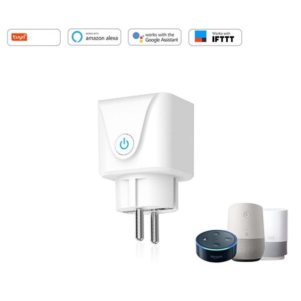 

smart power plugs 16a outlet tuya app wireless remote control/timer,compatible with alexa/google assistant/ifttt,only support 2.4ghz wifi eu