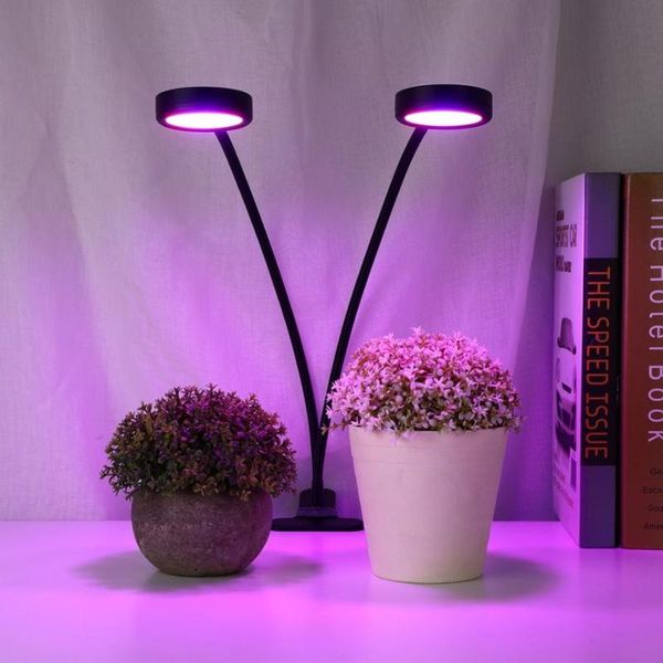 

aquariums lighting 18w double head led plant grow clip-on light lamp usb charging 5 mode timing extendable brackets fishbowl lights