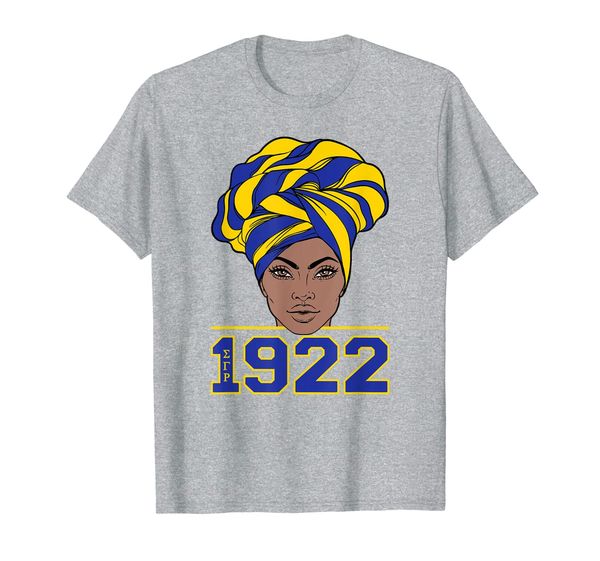 

african sigma 1922 gamma rho pretty girl hair turban t-shirt, White;black