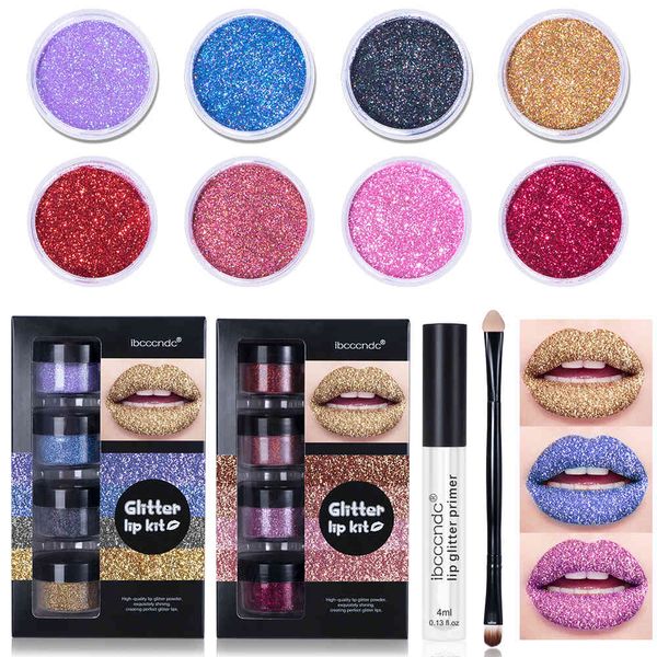 

shimmer set long lasting glitter liquid stick waterproof diamond pearl diy lip gloss