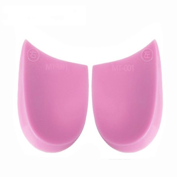 

shoes materials gel orthopedic insoles pads for men women o / x legs correction ortics heel pad inserts shoe, Black