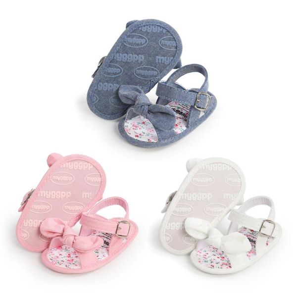 

baby sandals summer born infant solid color bowknot princess for 0-18m girls toddler shoes 2021, Black;red