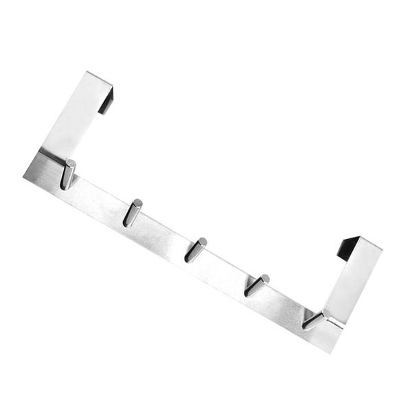 

hooks & rails stainless steel over the door hook creative hanger organizer rack for coat towel bag (large)