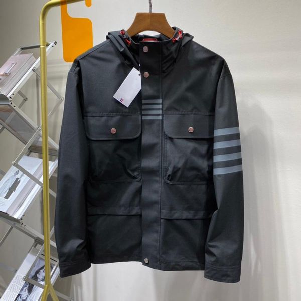 

men's jacket windbreaker all-match fashion trend classic jackets, Black;brown