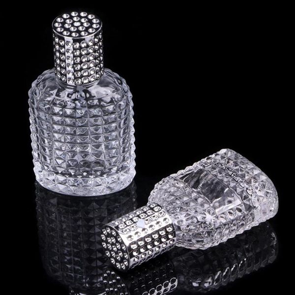 

30/50ml portable travel pineapple glass perfume bottle spray empty atomizer refillable dispenser container storage bottles & jars