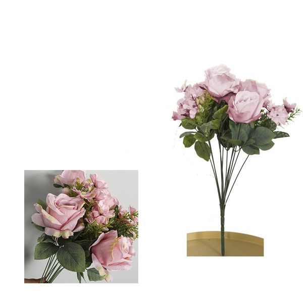 

decorative flowers & wreaths 12 heads rose artificial wedding bouquet home party dÃ©cor universal 2021