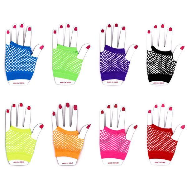 

50pairs/100pcs women summer gloves lace mesh black driving mittens anti uv sunscreen full finger elegant lady dance 2021, White