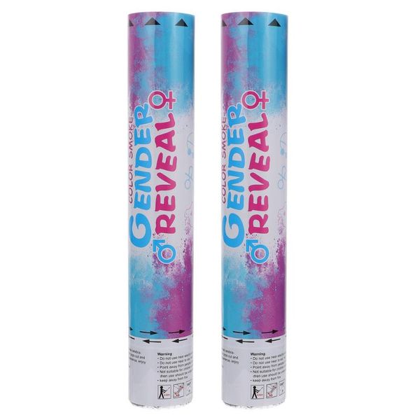 

party favor 2pcs gender reveal confetti powder cannon handheld smoke