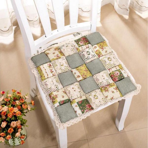 

cushion/decorative pillow 1pc pastoral style printing flower cotton seat cushion sofa car mat home kitchen chair sit pad pillows winter