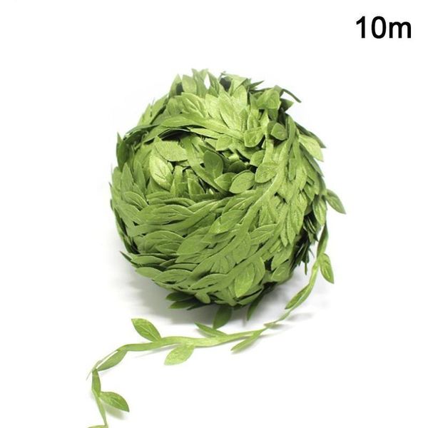 

meter green artificial leaf vine wedding decoration garland craft flowers wreath durable scrapbooking waterproof fake w0a3 decorative & wrea
