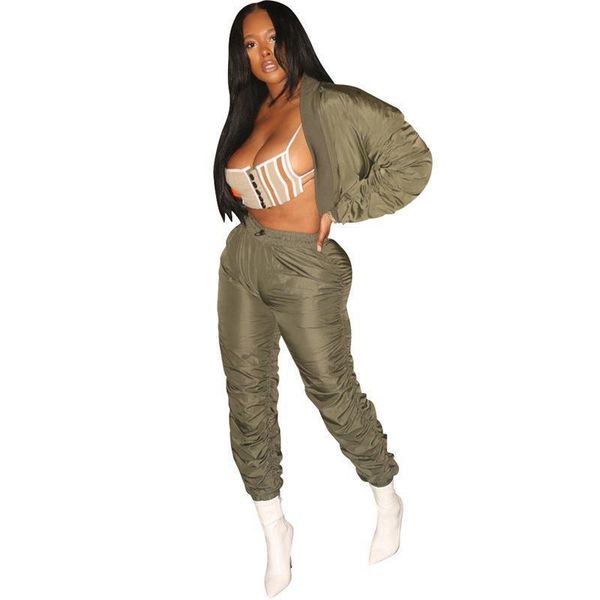 

winter sweat suits matching women tracksuits sets pant set ankle length casual two piece sportswear tracksuit stacked sweatpants joggers, Gray