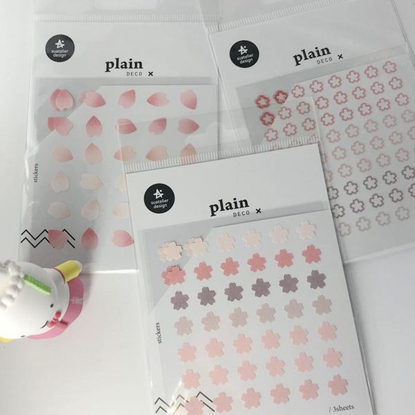 

3sheets korea suatelier scrapbooking label petal book sticker stationery seal diy craft decoration supplies household gift wrap