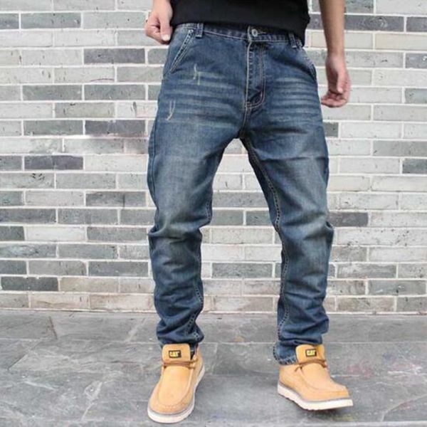 

men's jeans harem jeans, casual pants, loose, fashionable, running, Blue