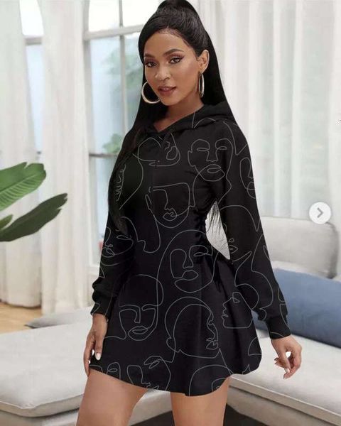 

m8030 casual autumn dresses fashion street dress for women, Black;gray