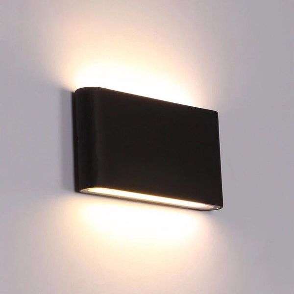 

outdoor waterproof wall lamp ip65 6w/12w led cob light indoor decoration sconce bedroom beside corridor garden lights