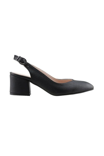 

544-307 5 cm heel lady Ã§upra sandals shoes, Black