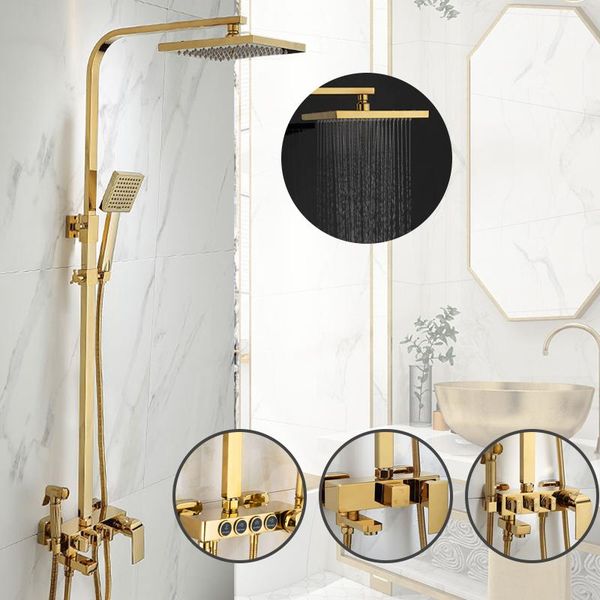 

bathroom shower sets faucet and cold mixer brass bathtub system waterfall