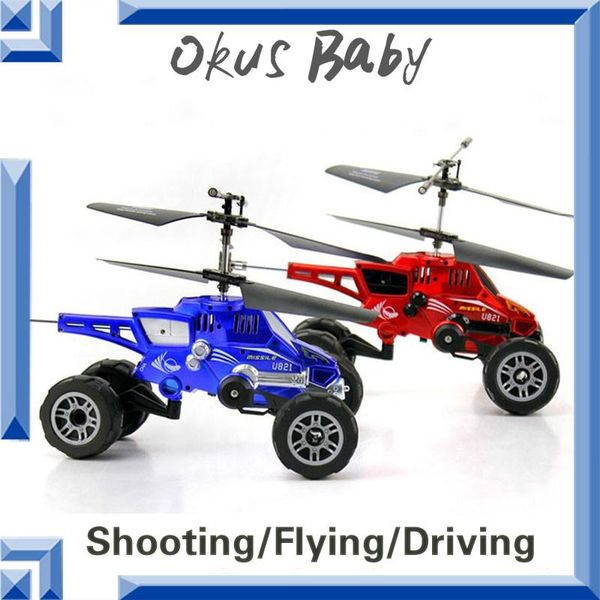 

drones est 4ch multi-function rc helicopter unique electronic model flying helicopters fired missiles remote driving on land for kid