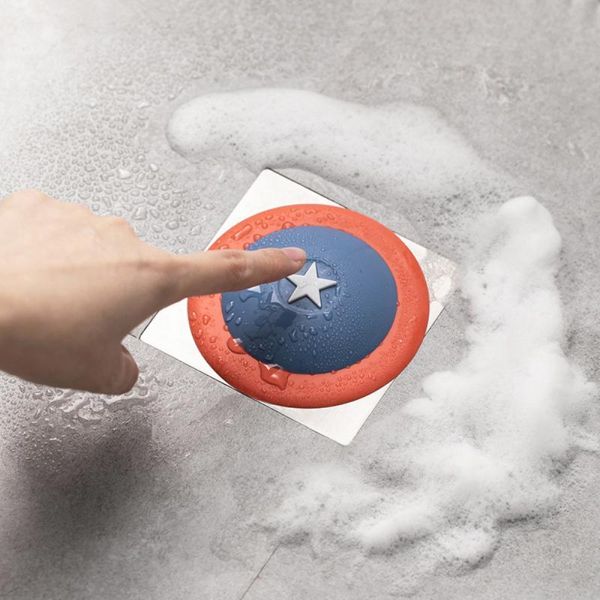 

bath accessory set 10cm shield silicone floor drain kitchen universal anti-blocking deodorant plug sink filter toilet shower hair catcher