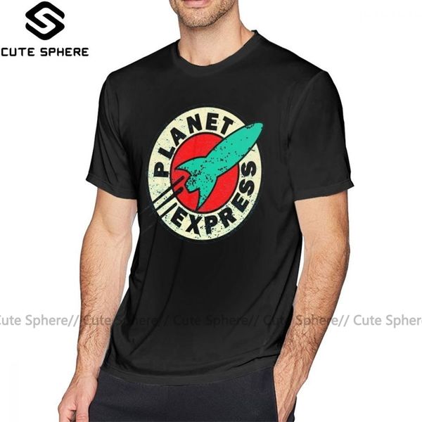 

planet express t shirt planet express t-shirt print casual tee shirt male oversize short sleeves awesome 100 cotton tshirt 210322, White;black
